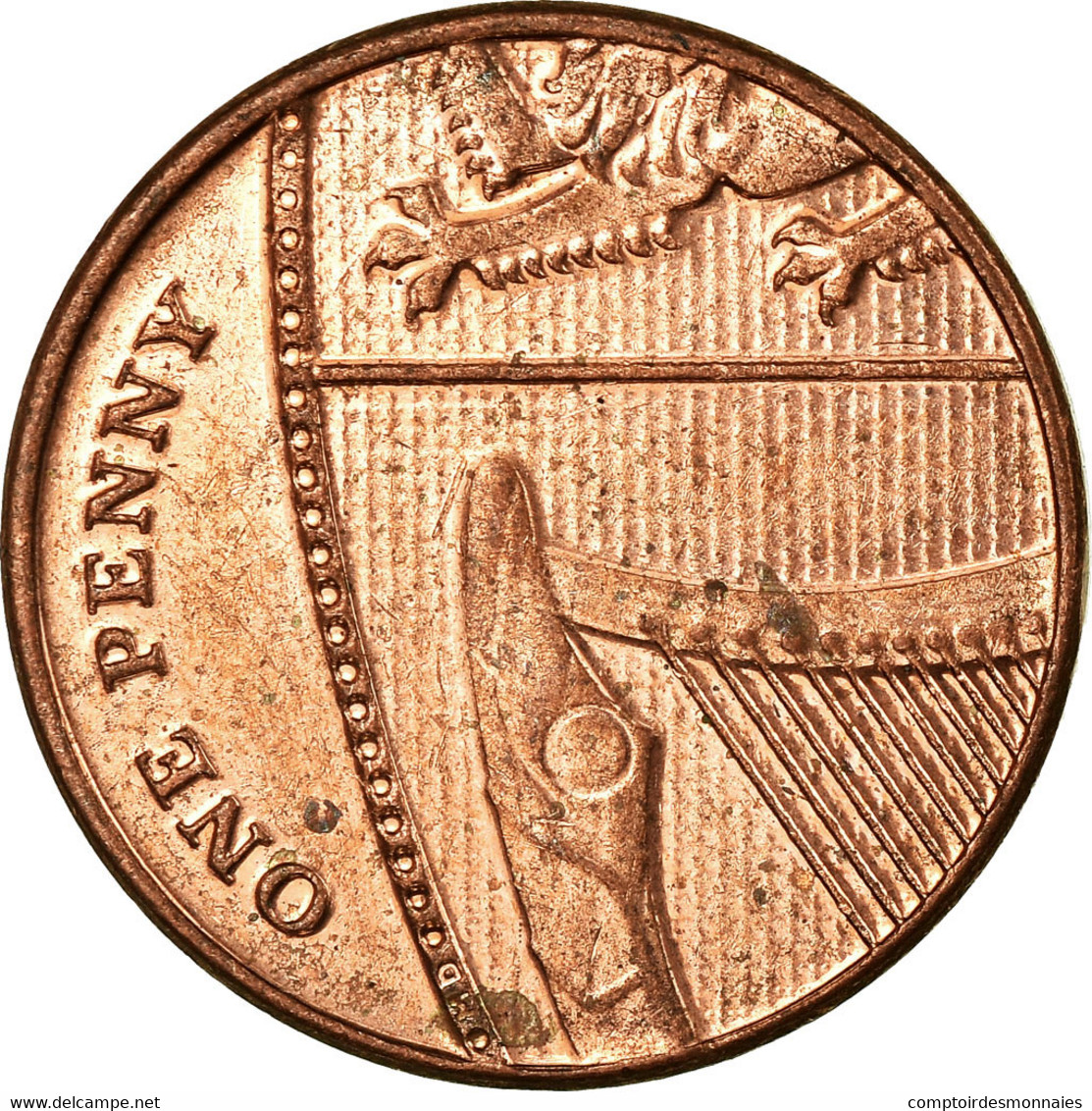 Monnaie, Grande-Bretagne, New Penny, 2014, TTB, Copper Plated Steel - 1 Penny & 1 New Penny