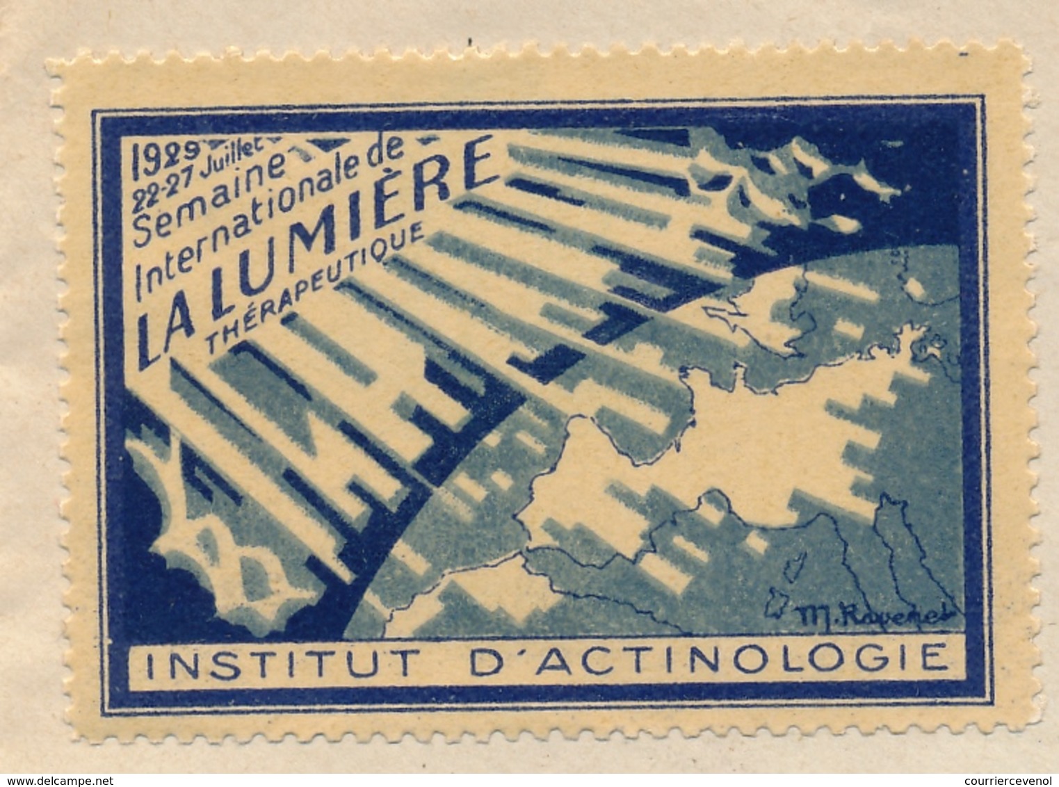 FRANCE - Env De Rennes 1929 - Vignette "1929 Semaine Internationale De La Lumière Thérapeutique / Institut D'Actinologie - Covers & Documents