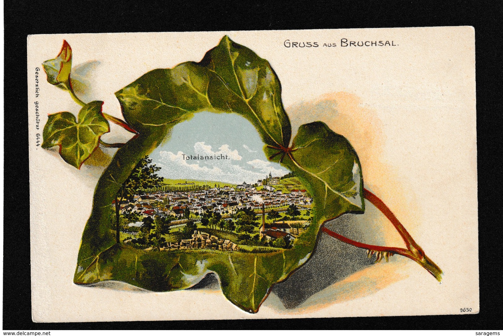 Germany-Gruss Aus Bruchsal 1900s - Antique Embossed Postcard - Autres & Non Classés