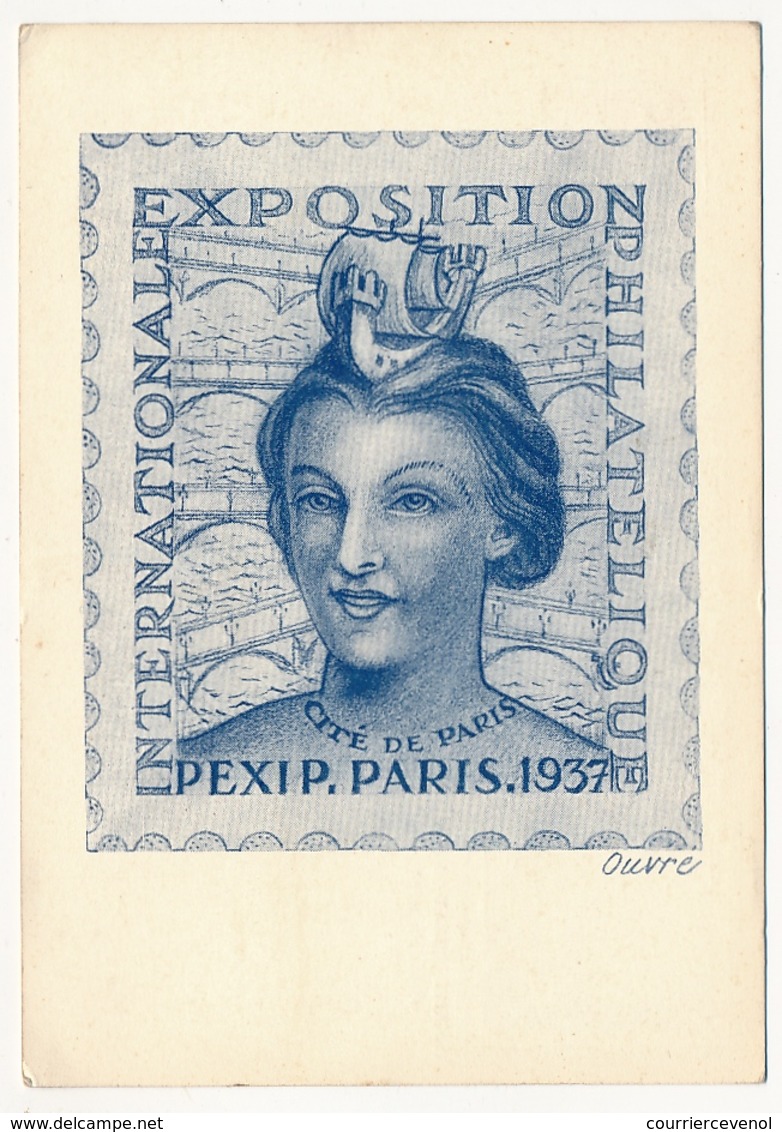 FRANCE - 2 CP (entiers TSC) Exposition PEXIP 1937 - 1 Neuve, 1 Oblitérée - Cartes Postales Types Et TSC (avant 1995)