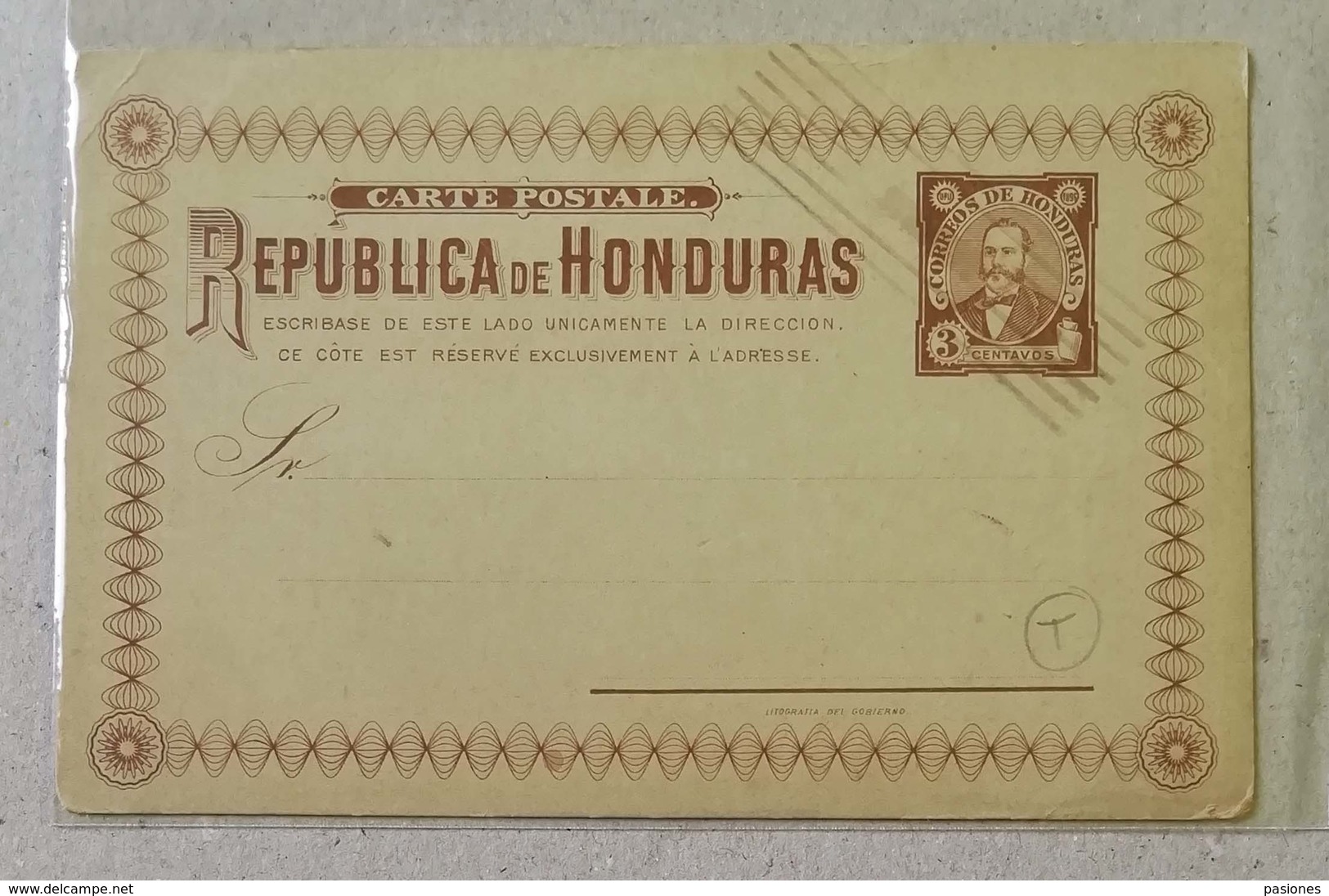 Honduras Cartolina Postale Da 3 Cent. - Honduras