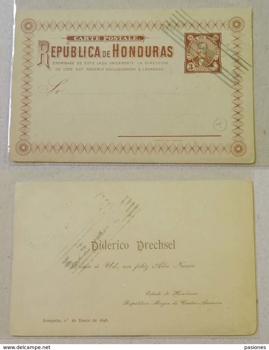 Honduras Cartolina Postale Da 3 Cent. - Honduras