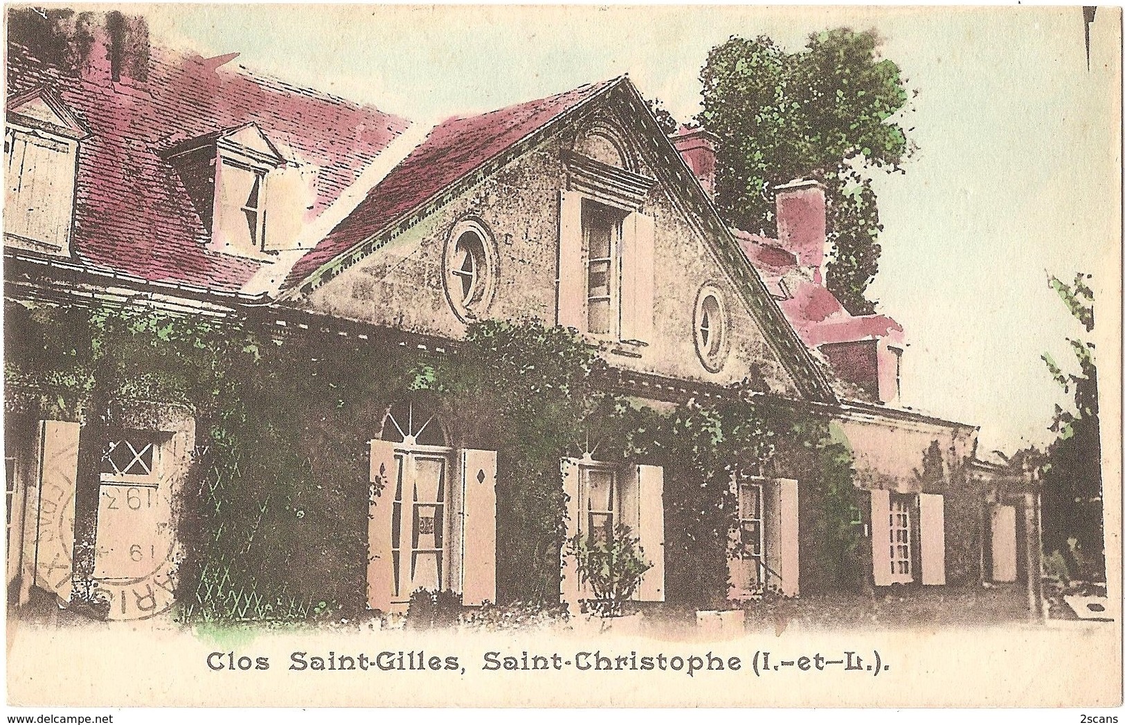 Dépt 37 - SAINT-CHRISTOPHE-SUR-LE-NAIS - Clos Saint-Gilles, Saint-Christophe - (colorisée) - Autres & Non Classés