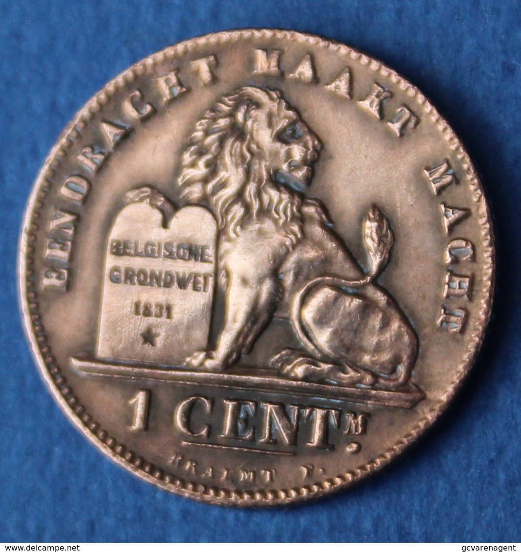 LEOPOLD II  1 CENT 1899  ZIE 4 SCANS - 1 Cent