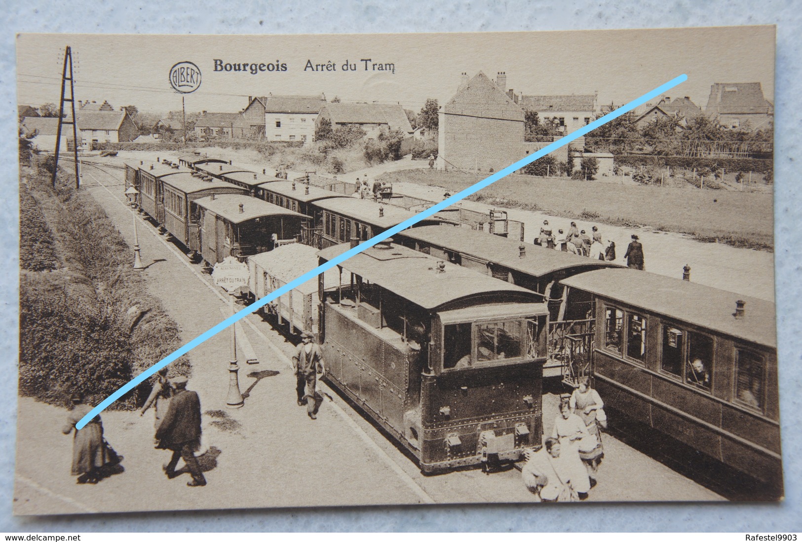 CPA BOURGEOIS Rixensart Lasne TRAM VICINAL A VAPEUR Tramway Brabant Wallon Gare - Rixensart