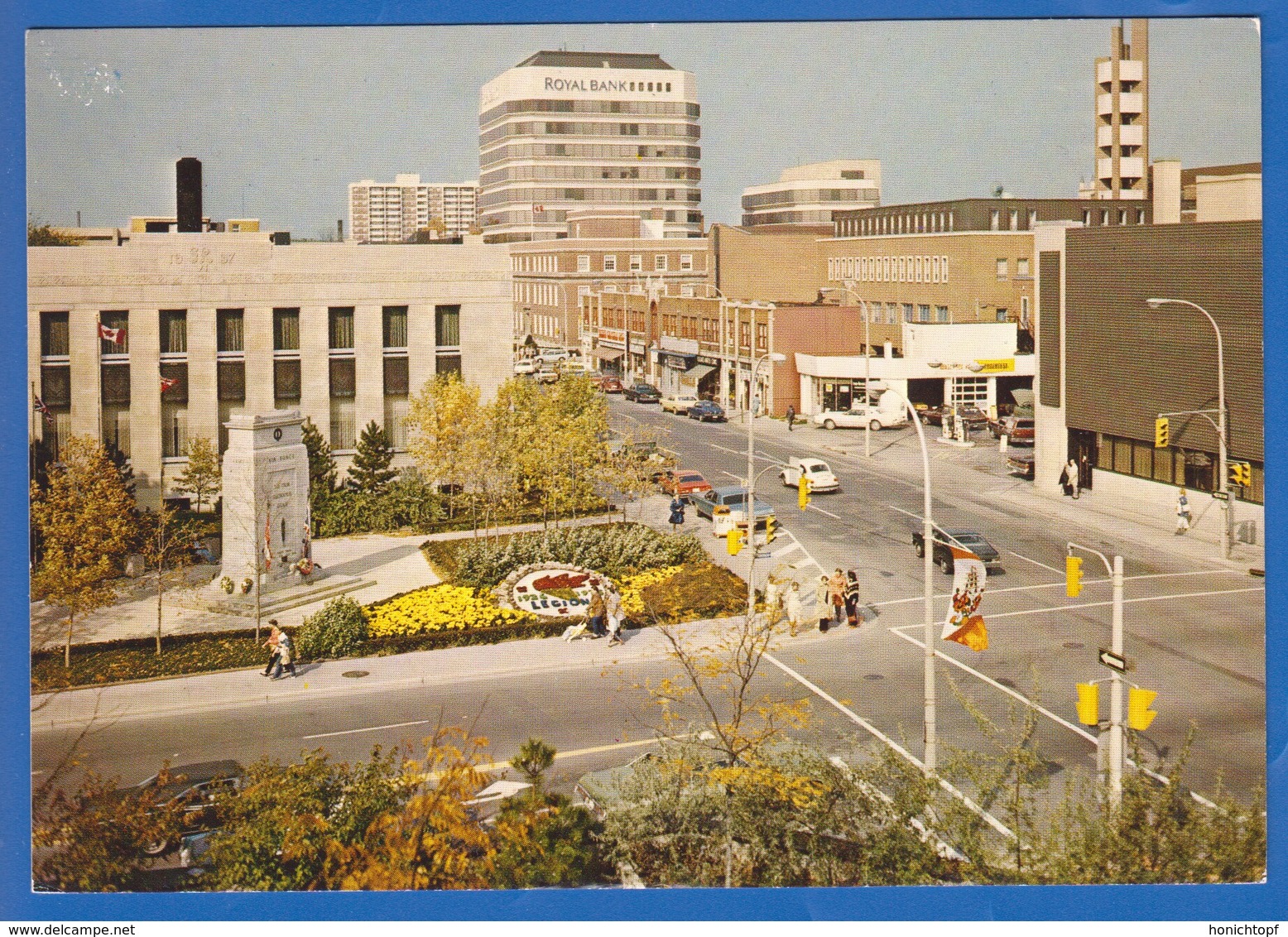 Canada; Kitchener; Downtown With Floral Garden And War Memorial - Kitchener