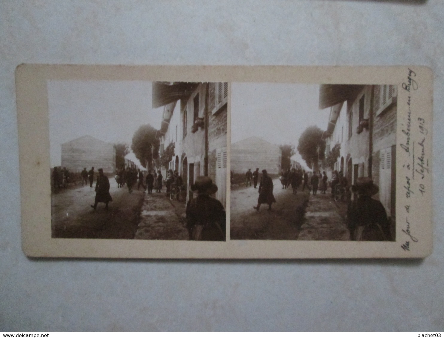 Un Jour De Repos A Ambérieu-en-bugey 1913 - Photos Stéréoscopiques