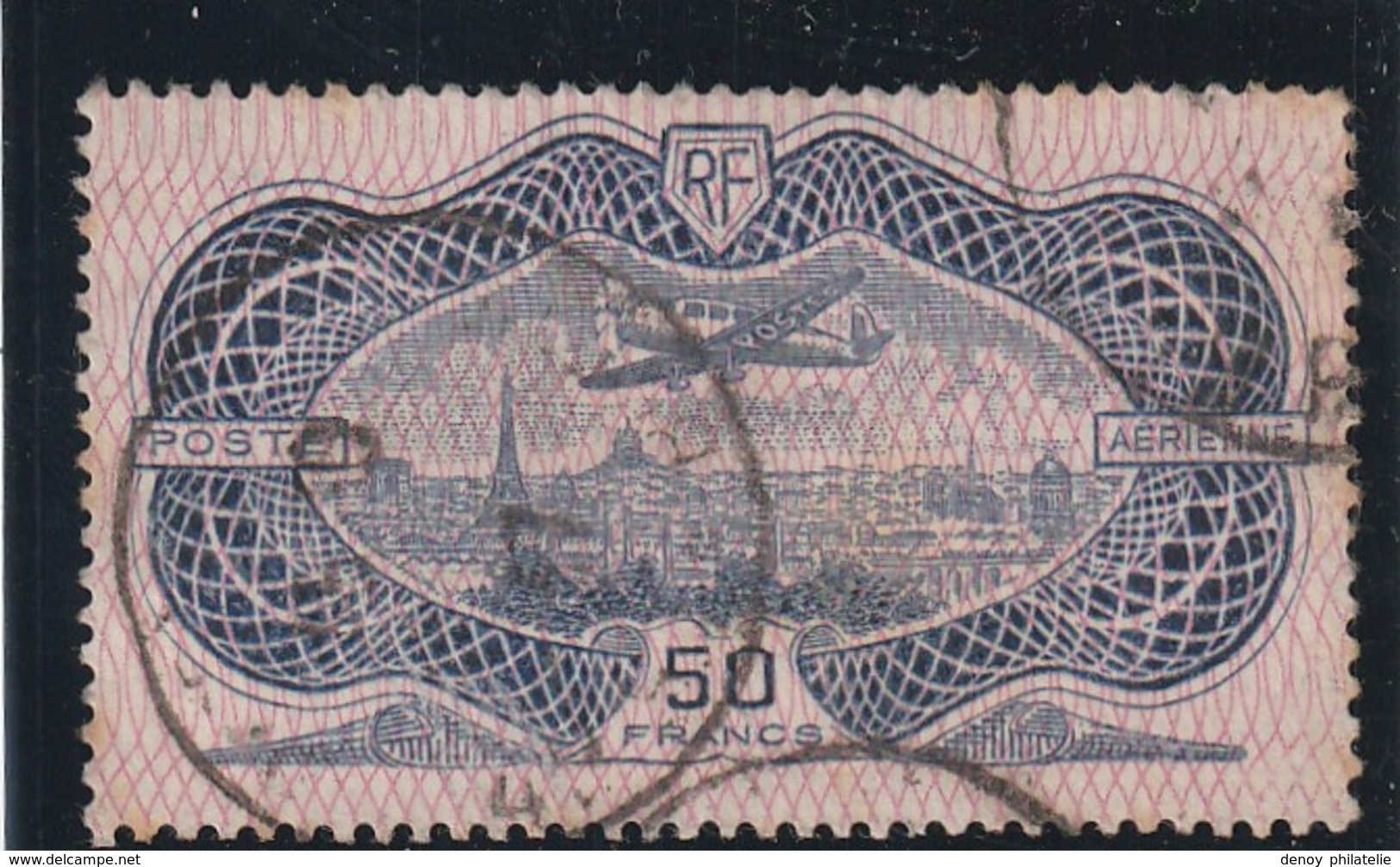 France N15 Oblitéré Premier Choix Quelques Taches De Rouille Au Dos - 1927-1959 Oblitérés