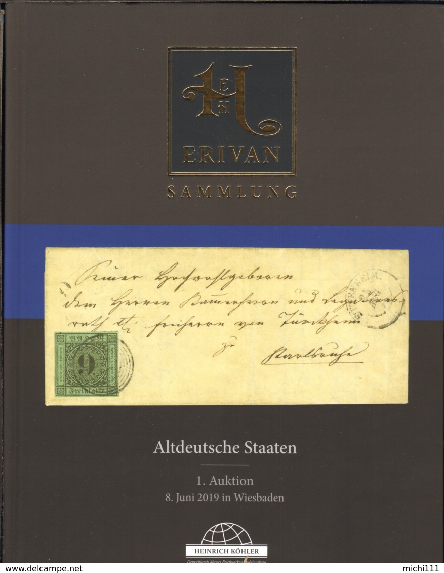 Aukionskatalog Erivan Sammlung Altdeutsche Staaten Auktionshaus Köhler 2019 - Auktionskataloge