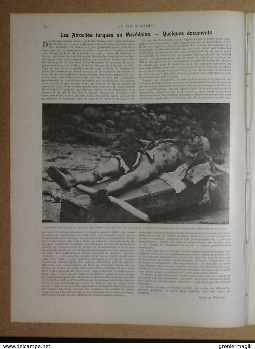 La Vie Illustrée N°228 Du 27/02/1903 Atrocités Turques En Macédoine/La Pantomime/Pape Léon XIII Police Du Vatican/Rugby - Other & Unclassified