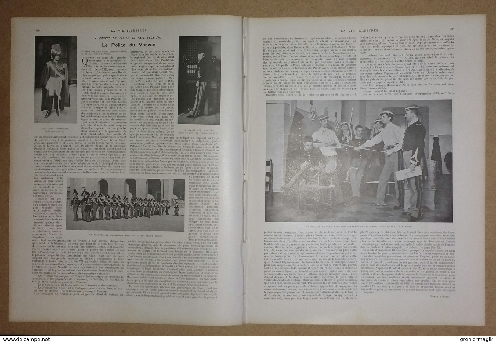 La Vie Illustrée N°228 Du 27/02/1903 Atrocités Turques En Macédoine/La Pantomime/Pape Léon XIII Police Du Vatican/Rugby - Other & Unclassified