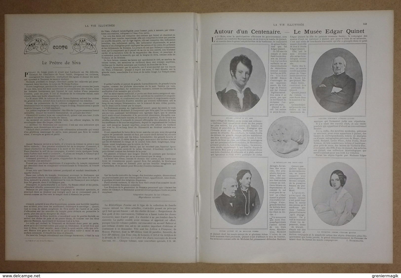 La vie illustrée n°228 du 27/02/1903 Atrocités turques en Macédoine/La pantomime/Pape Léon XIII Police du Vatican/Rugby