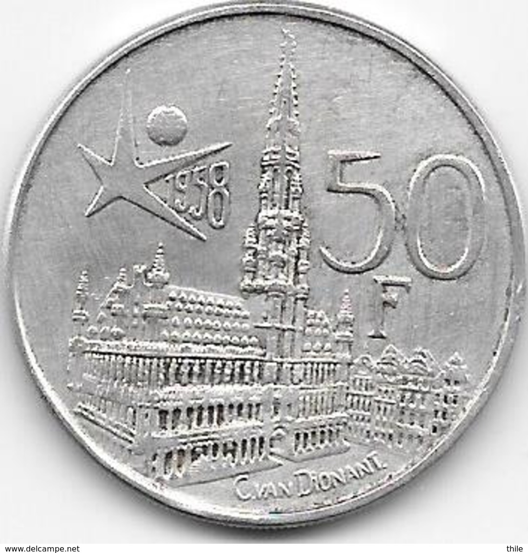 BELGIË - Expo 58 - 50 Francs - 50 Francs