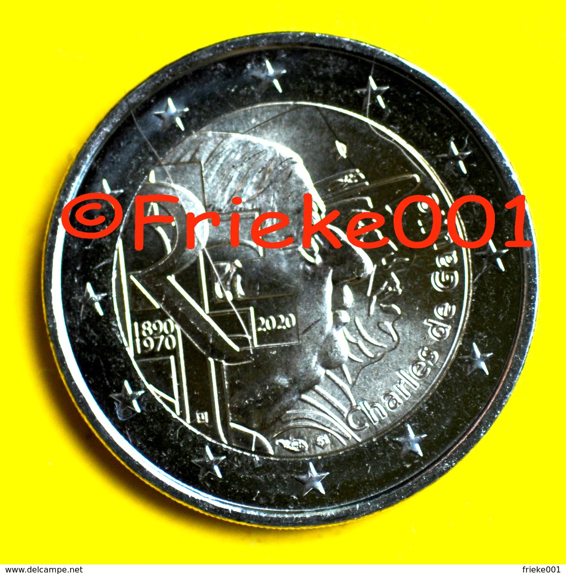 Frankrijk - France - 2 Euro 2020 Comm.(Charles De Gaulle) - France