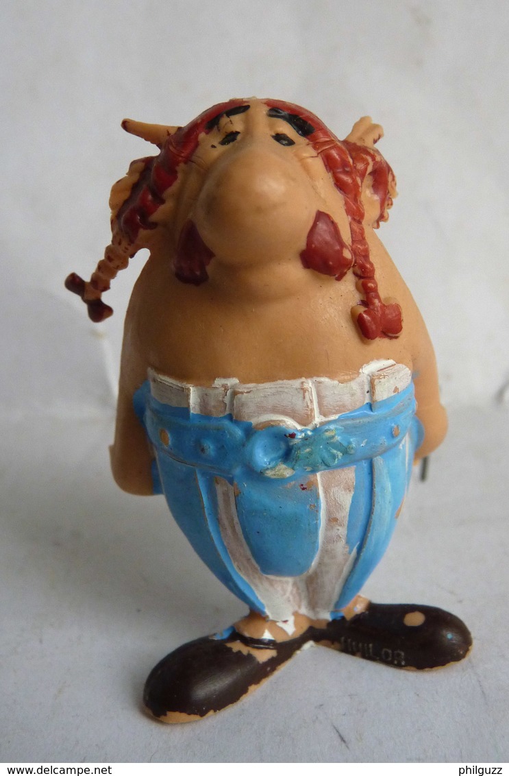 FIGURINE ASTERIX PUBLICITAIRE HUILOR OBELIX 1967 RARE DANS CET ETAT (1) - Asterix & Obelix