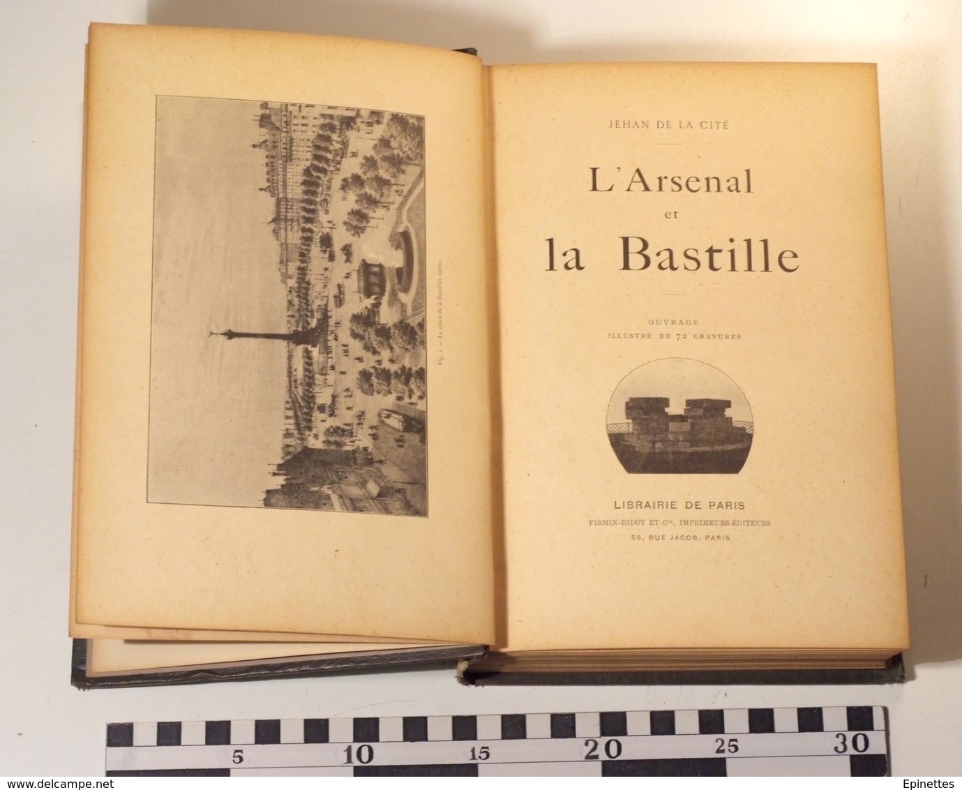 L'ARSENAL ET LA BASTILLE, Jehan de la Cité (F. Lavergne), 1901, Prix municipal, Paris