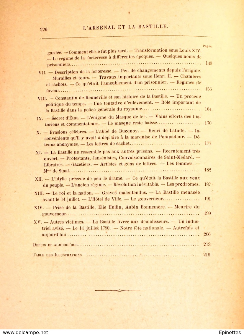 L'ARSENAL ET LA BASTILLE, Jehan de la Cité (F. Lavergne), 1901, Prix municipal, Paris