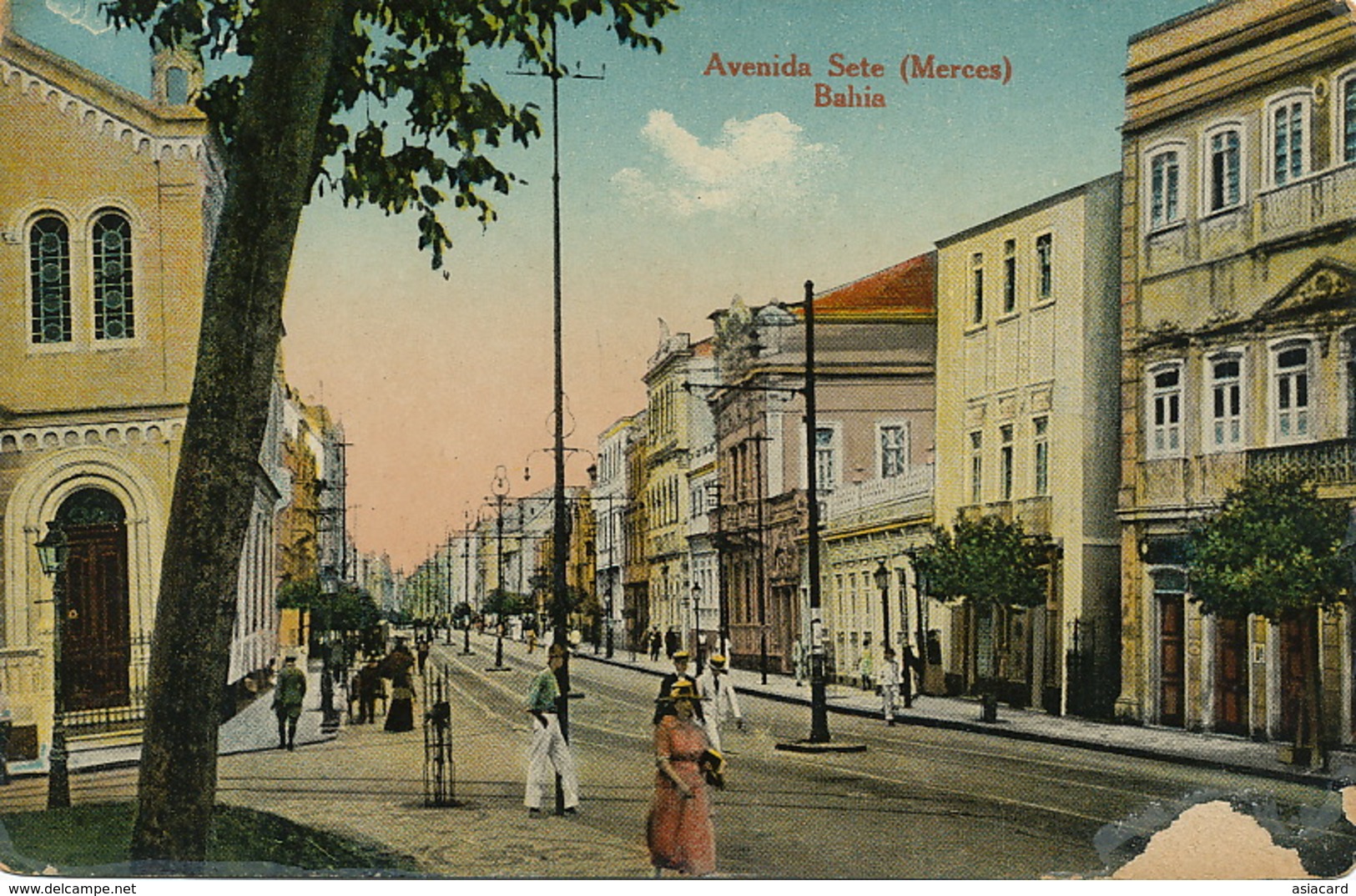 Bahia Avenida Sete ( Merces )  Damaged At The Bottom Right Corner - Salvador De Bahia