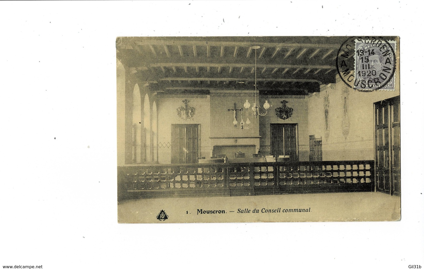 1 * Mouscron- Salle Du Conseil Communal. - Mouscron - Moeskroen