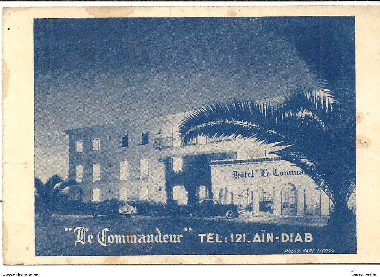 HOTEL LE COMMANDEUR . AIN DIAB - Advertising