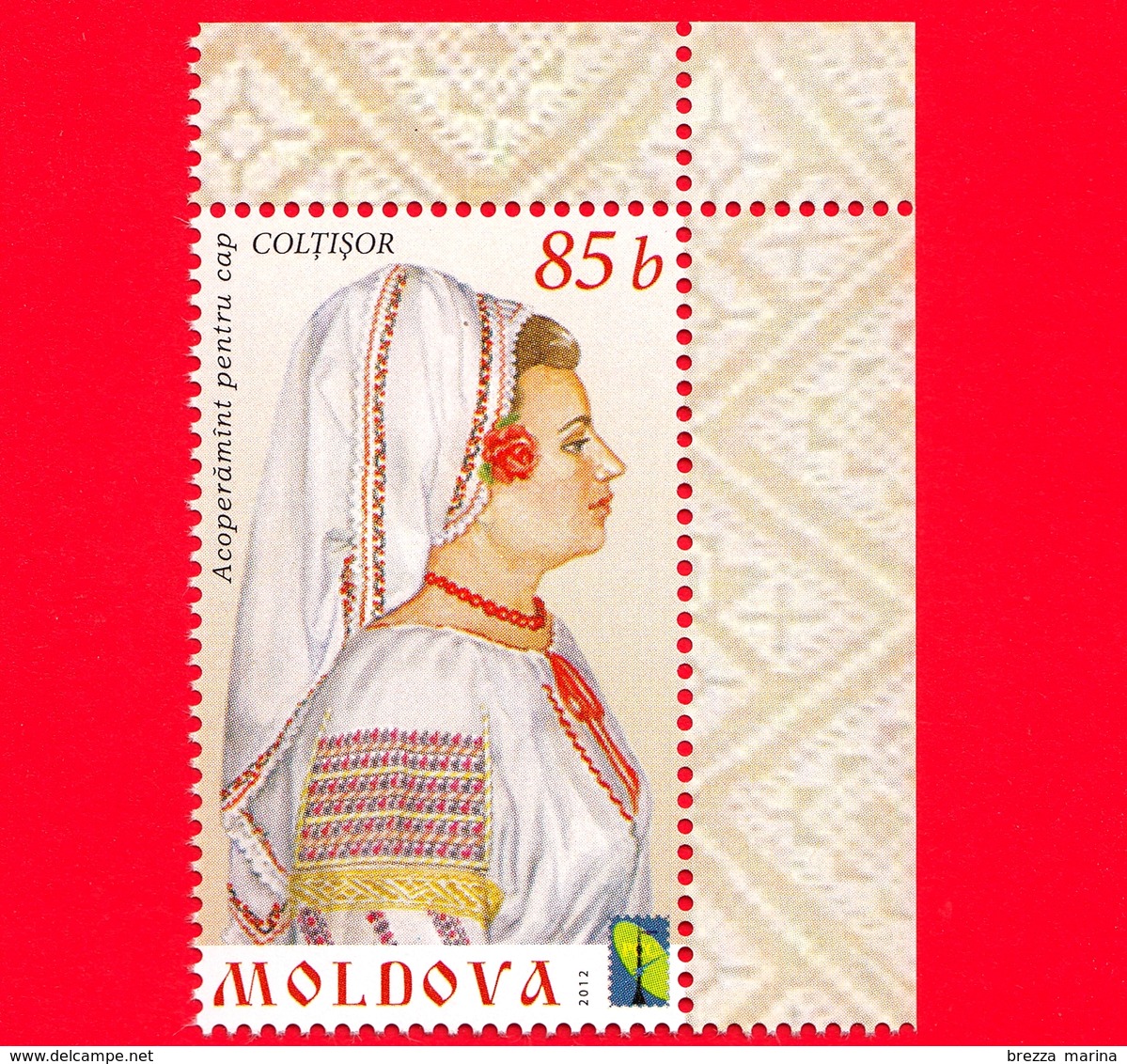 Nuovo - MNH - MOLDAVIA - 2012 - Costumi Tradizionali - Copricapo - Donna Rivolta A Destra - 85 - Moldova