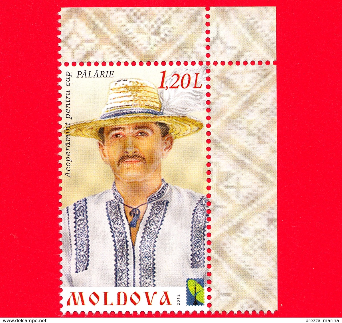 Nuovo - MNH - MOLDAVIA - 2012 - Costumi Tradizionali - Uomo Con Cappello - 1.20 - Moldavia