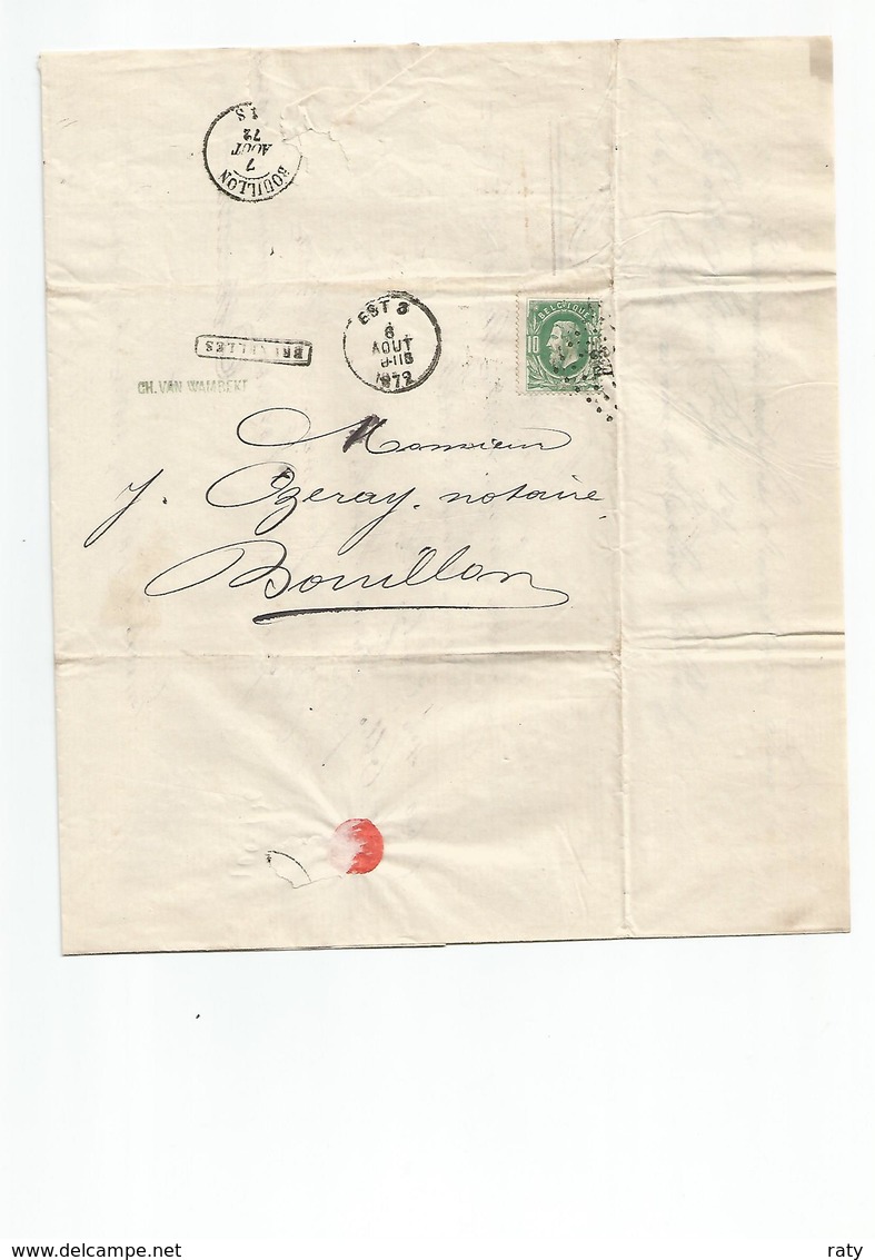 21 Lettres De Bruxelles Datées 1872  Lot à Examiner.  Petit Prix - 1869-1883 Leopoldo II