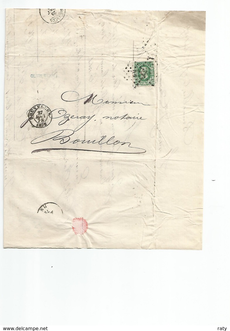 21 Lettres De Bruxelles Datées 1872  Lot à Examiner.  Petit Prix - 1869-1883 Leopoldo II