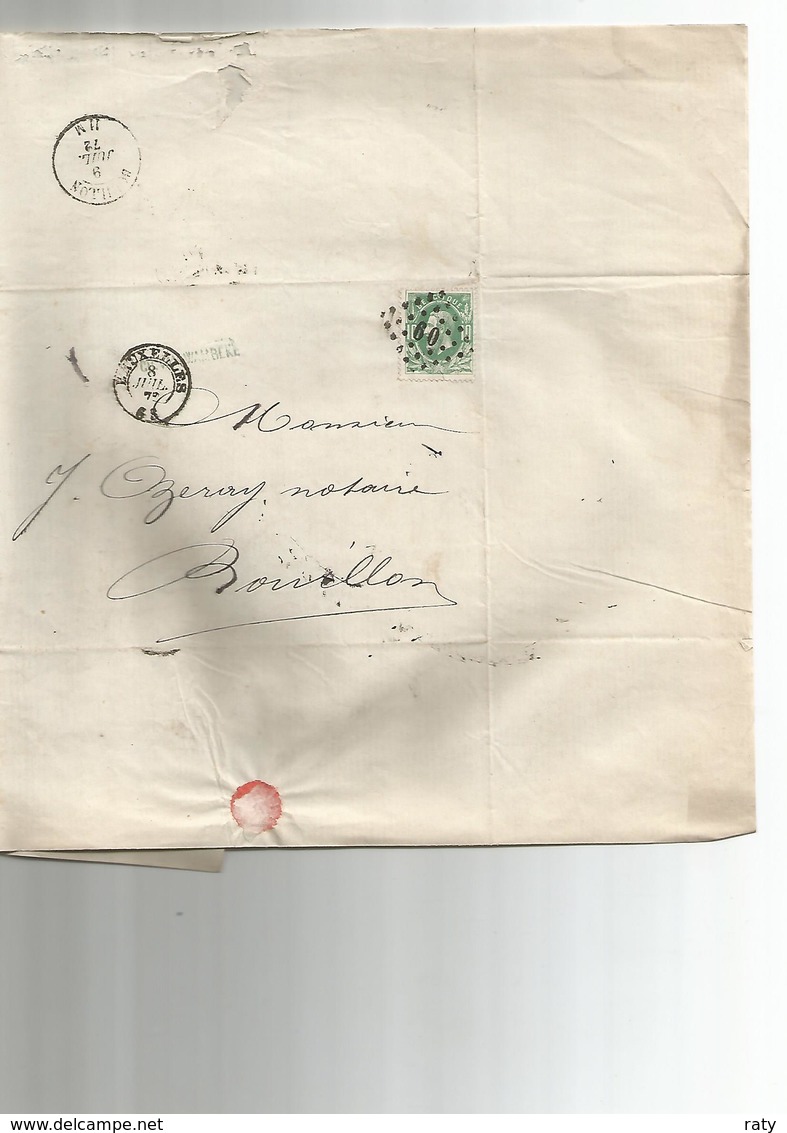 21 Lettres De Bruxelles Datées 1872  Lot à Examiner.  Petit Prix - 1869-1883 Leopoldo II
