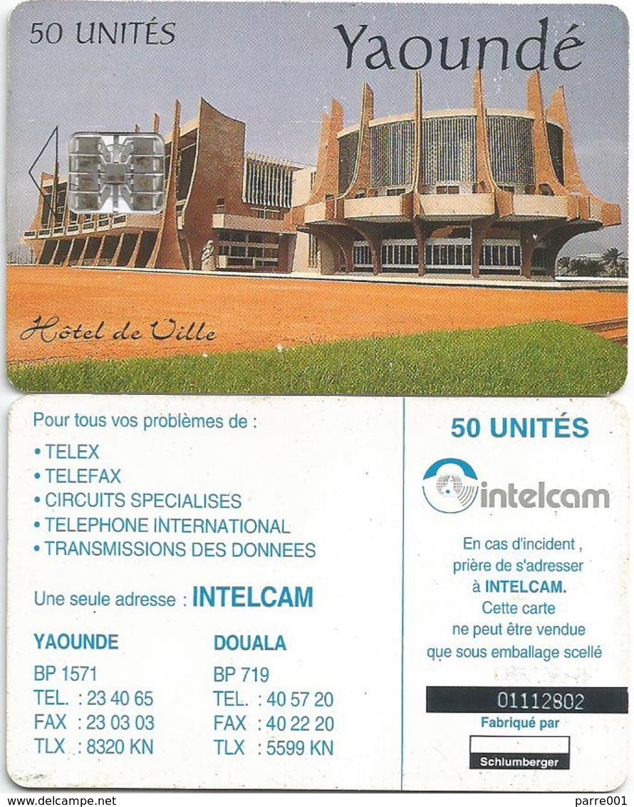 Cameroon Cameroun 50 UT CAM-36 INTELCAM Yaounde Townhall Schlumberger Phonecard Telecard - Kamerun