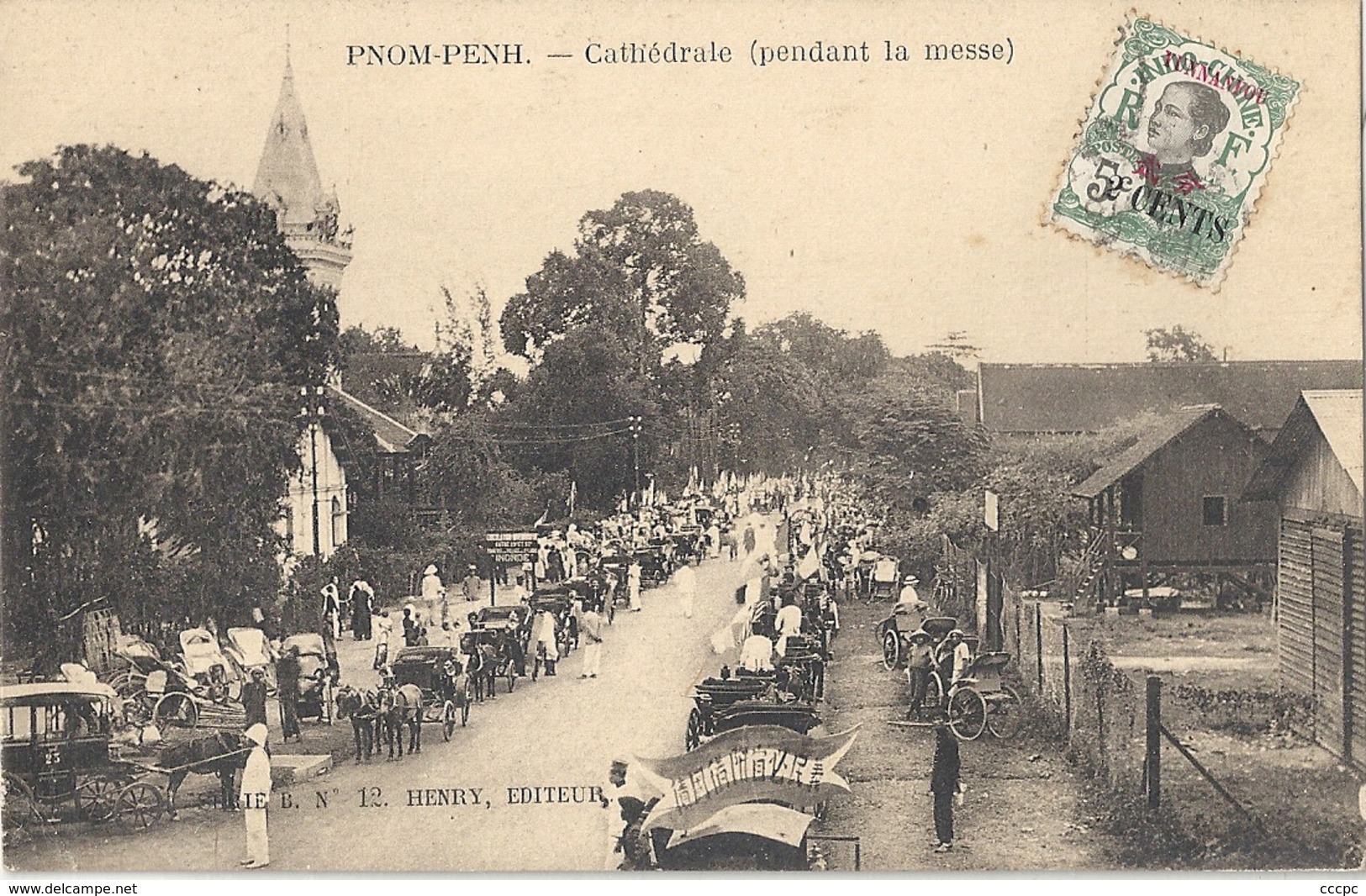 CPA Cambodge Pnom-Penh Cathédrale Pendant La Messe - Cambodge