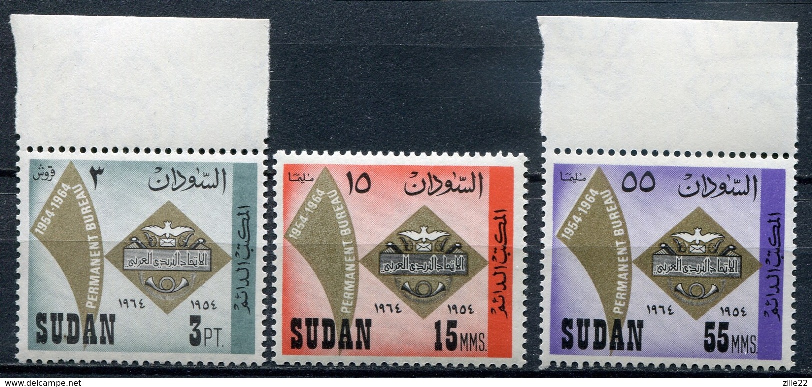 Sudan Mi# 206-8 Postfrisch MNH - Postal Service - Sudan (1954-...)