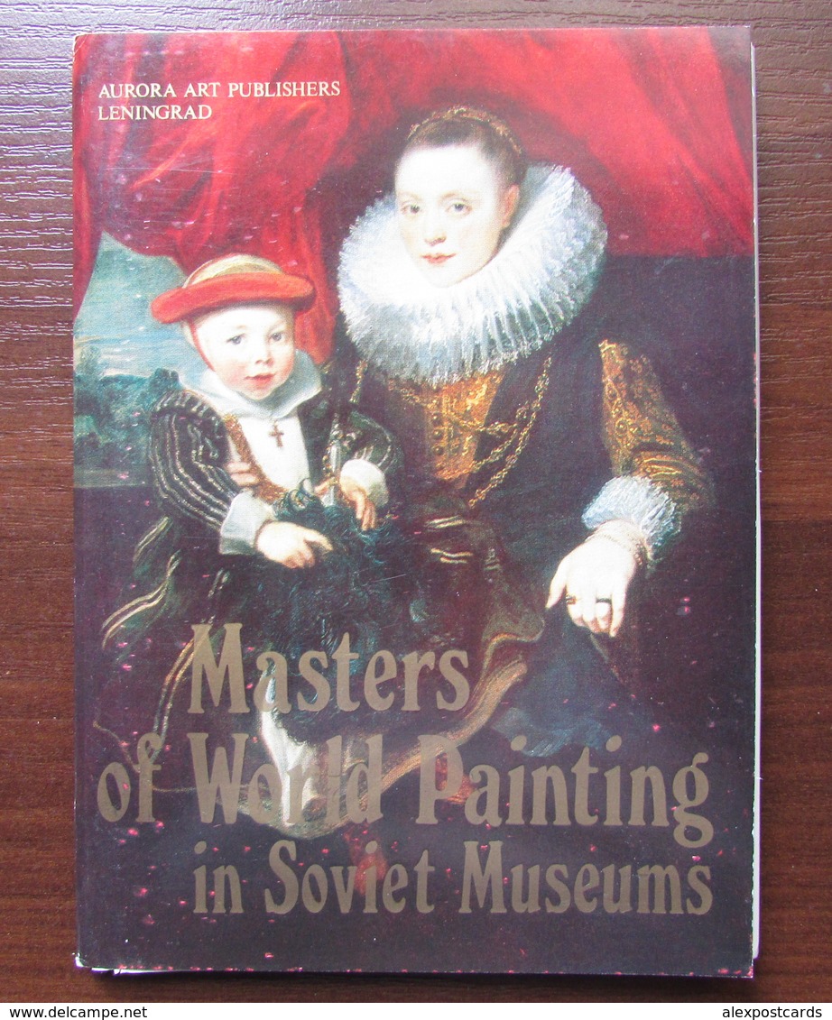 MASTERS OF WORLD PAINTING IN SOVIET MUSEUMS. Set Of 16 Postcards In Folder. USSR, 1981 - Paintings