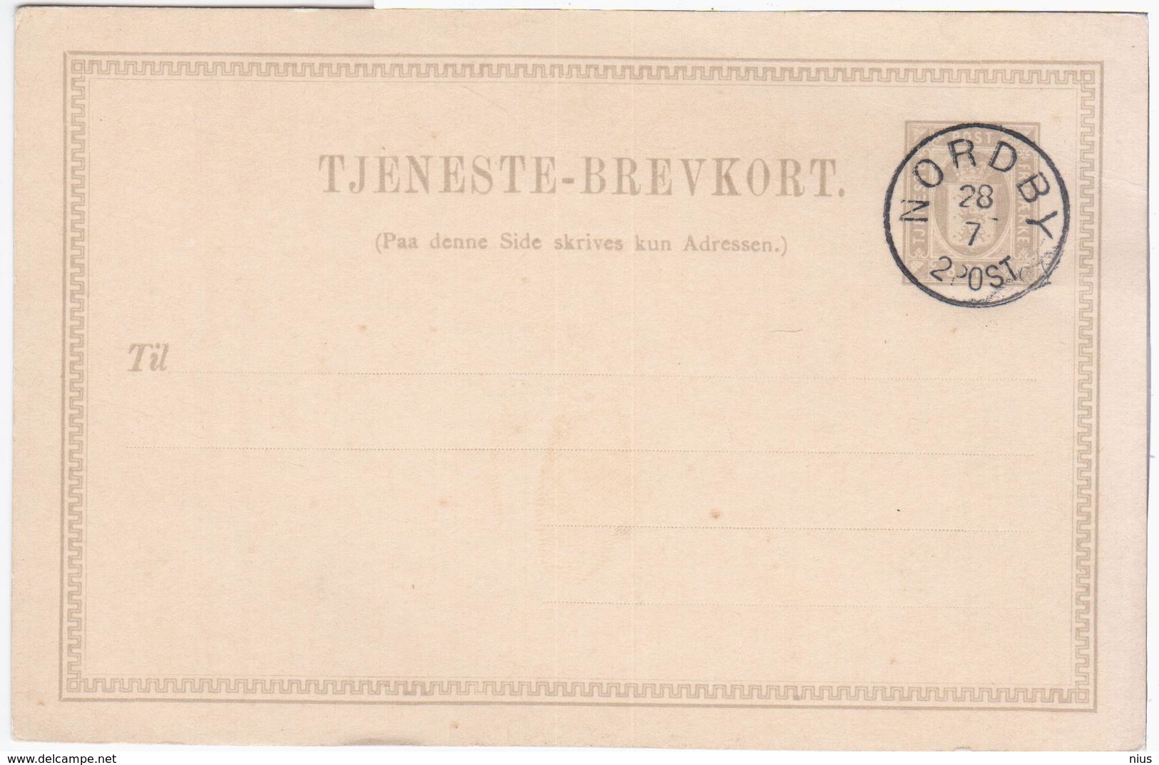 Danemark Danmark Denmark 1907 Nordby - Altri & Non Classificati