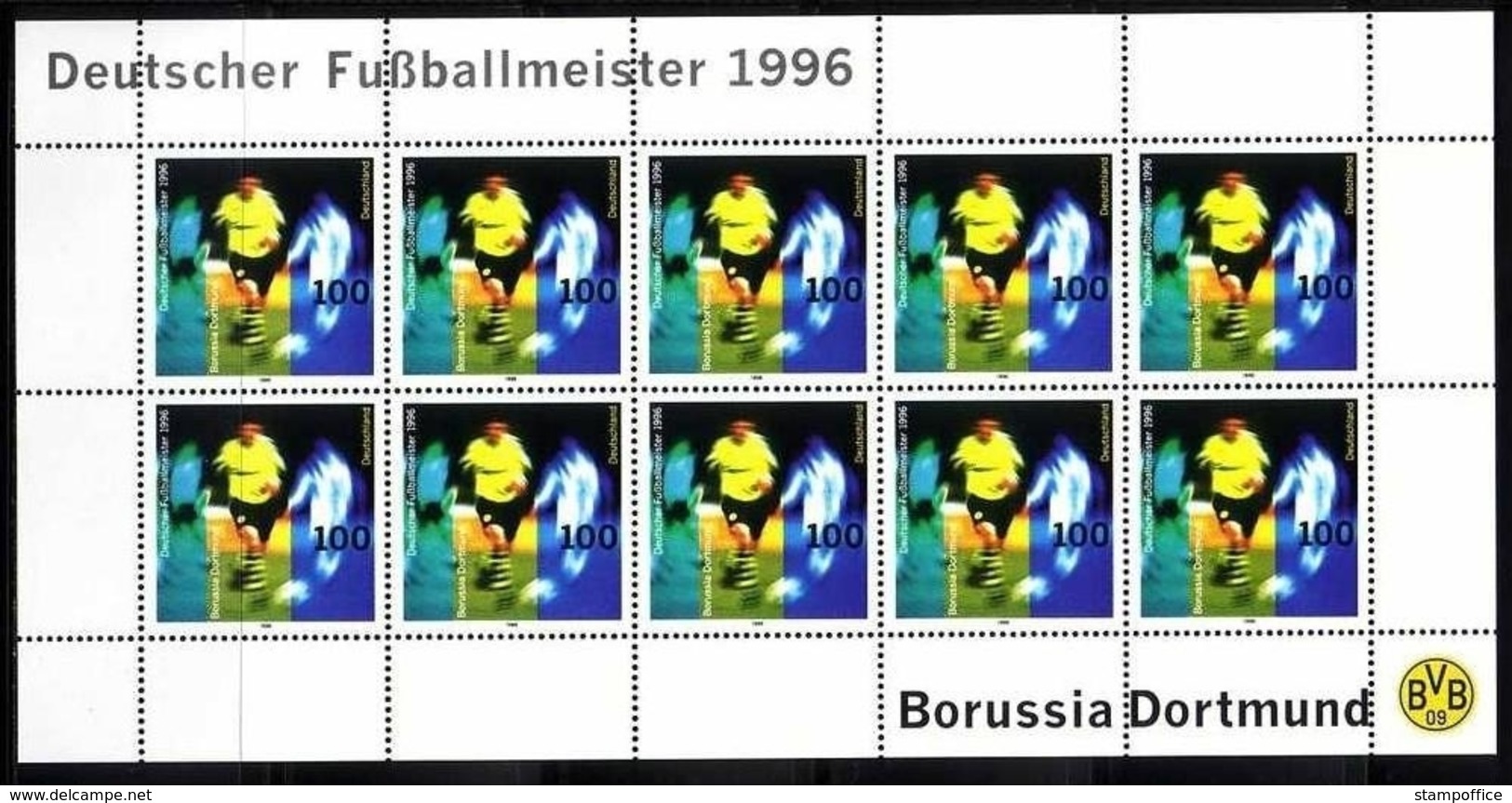 DEUTSCHLAND MI-NR. 1879 POSTFRISCH(MINT) KLEINBOGEN DEUTSCHER FUSSBALLMEISTER BORUSSIA DORTMUND - Sonstige & Ohne Zuordnung