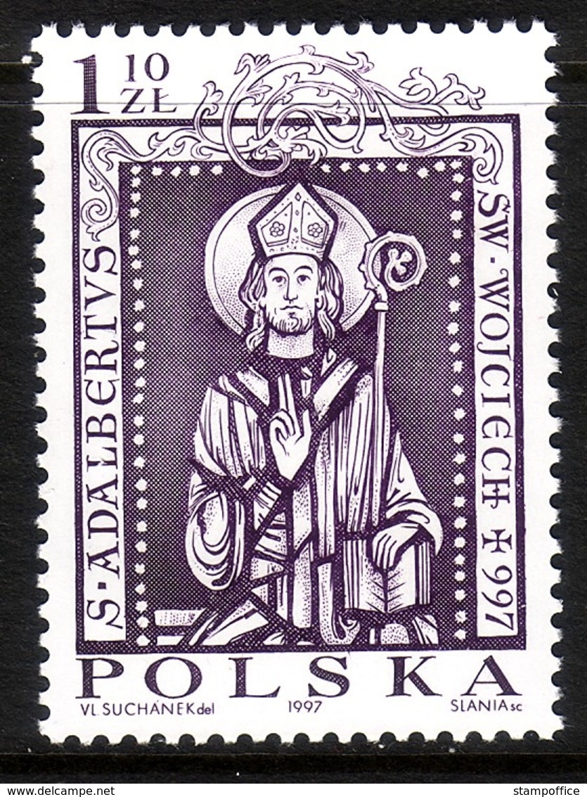 POLEN MI-NR. 3644 POSTFRISCH(MINT) 1000 TODESTAG DES HL ADALBERT - Gemeinschaftsausgaben