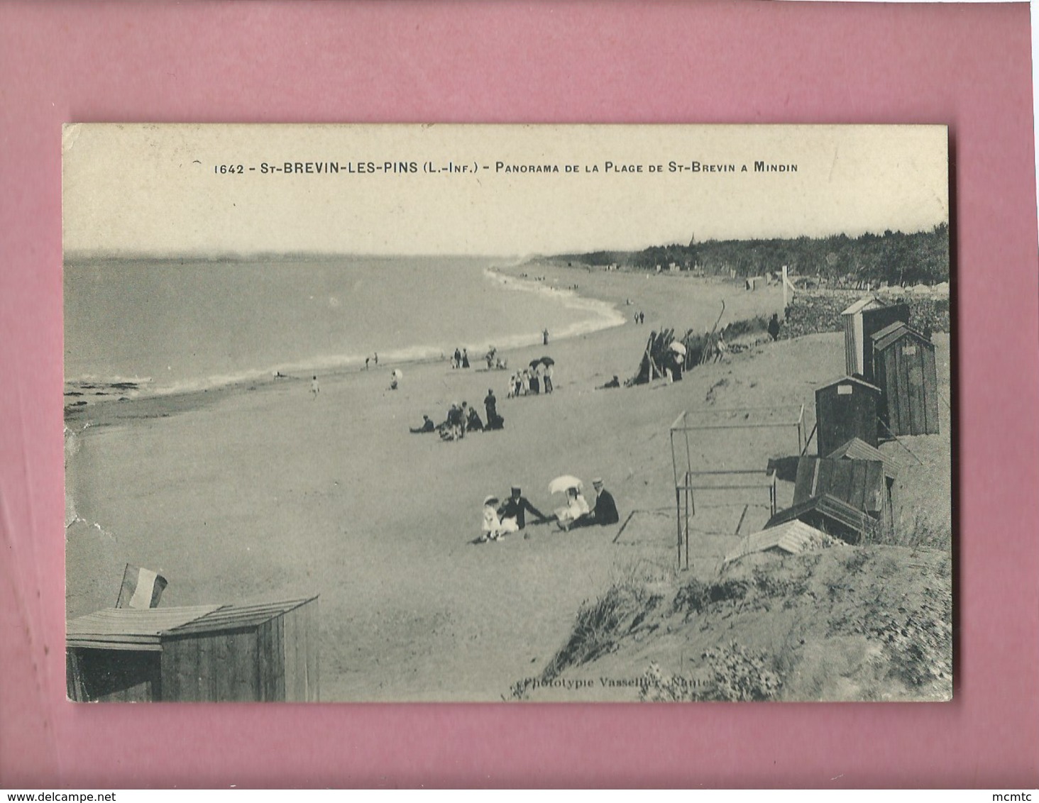 CPA Abîmée-   St Brévin Les Pins -(L. -Inf.) - Panorama De La Plage De St Brévin à Mindin - Saint-Brevin-les-Pins