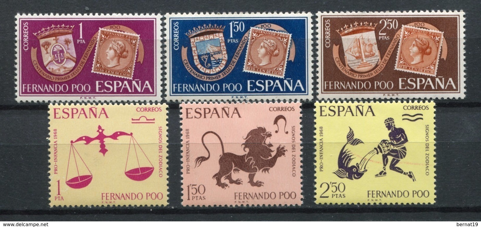 Fernando Poo 1960-1968 COMPLETO ** MNH.