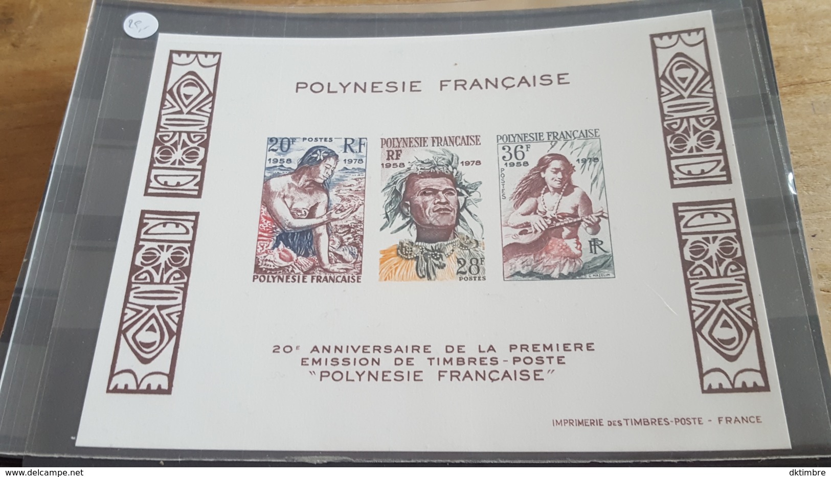 LOT 489589 TIMBRE DE COLONIE POLYNESIE NEUF** LUXE NON DENTELE - Blocks & Kleinbögen