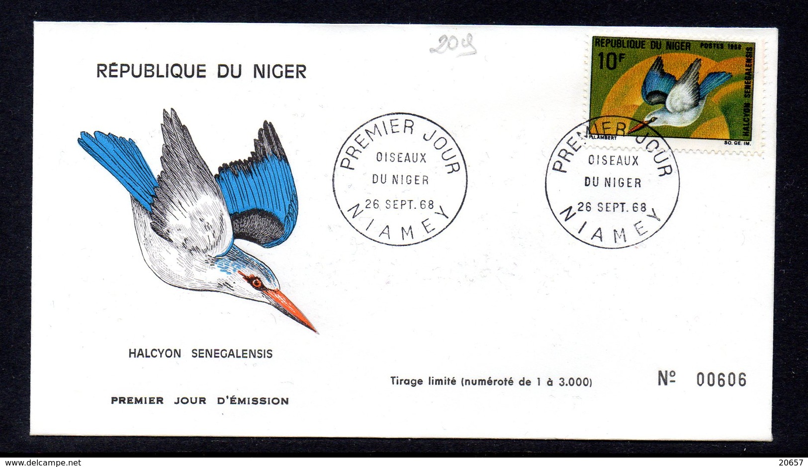 Niger 0208/15 Fdcs Oiseaux Endémiques Du Niger - Autres & Non Classés