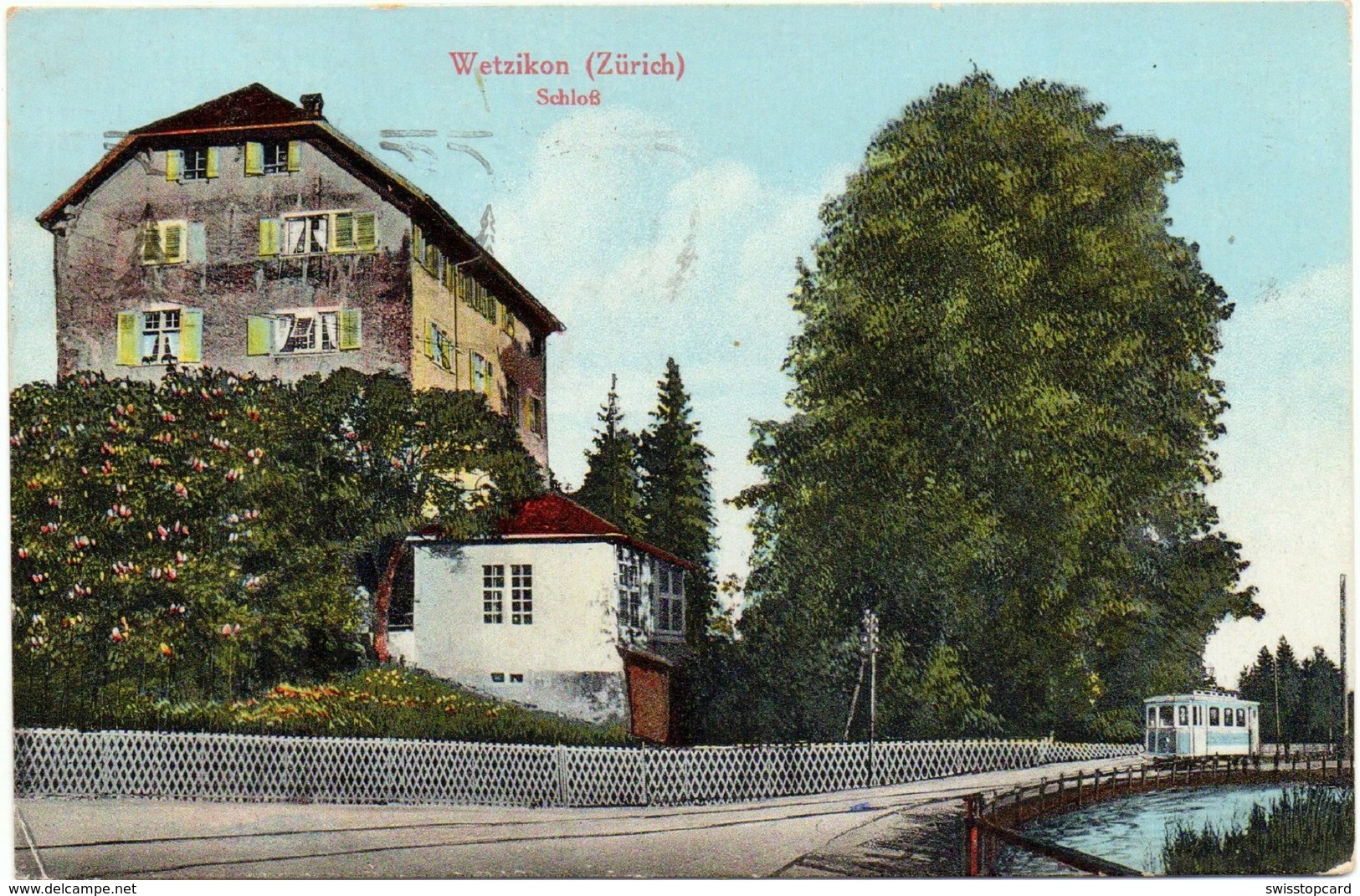 WETZIKON (Zürich) Schloss Strassenbahn Tram - Wetzikon