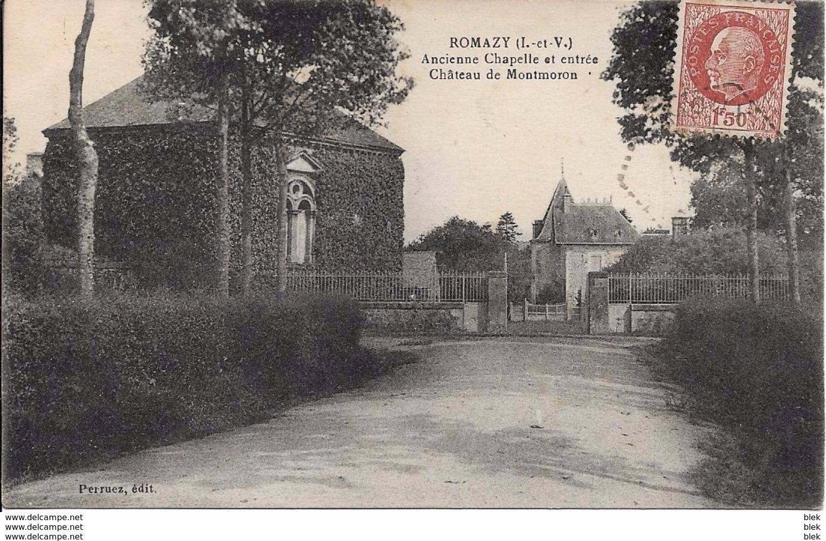 35. Ille Et Vilaine : Romazy : Ancienne  Chapelle Et Entrée Du Chateau  De Montmoron . - Altri & Non Classificati
