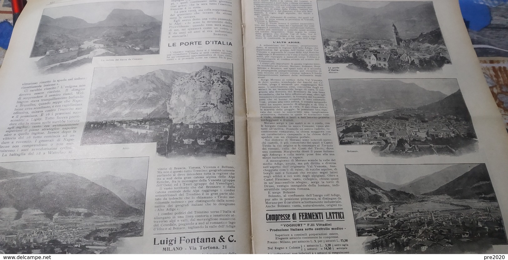 PRO FAMILIA 1915 BRESSANONE ARCO MERANO FESTA DELLO STATUTO DELLA CROCE ROSSA ROMANS D'ISONZO - Altri & Non Classificati