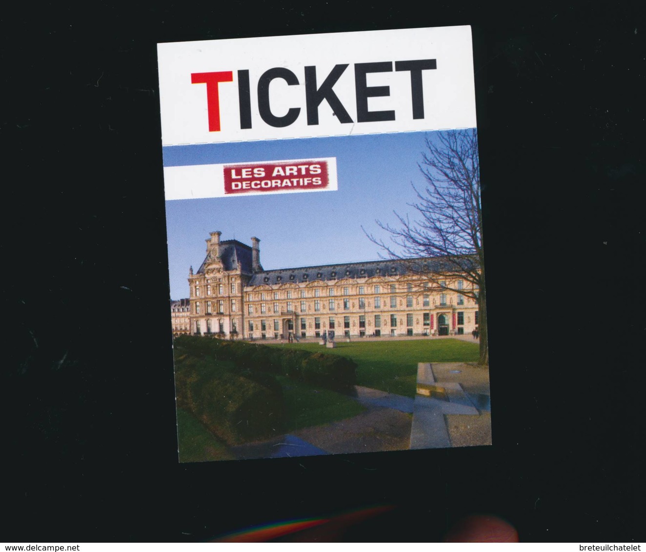 R146- Ticket D'entrée - Les Arts Décoratifs - 2016 - Tickets D'entrée