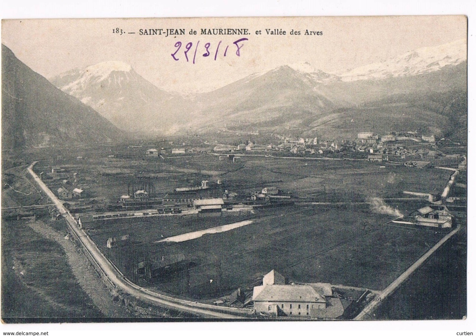 SAINT JEAN De MAURIENNE  73  Une Vue De La Vallée Des Arves . 1918 - Saint Jean De Maurienne