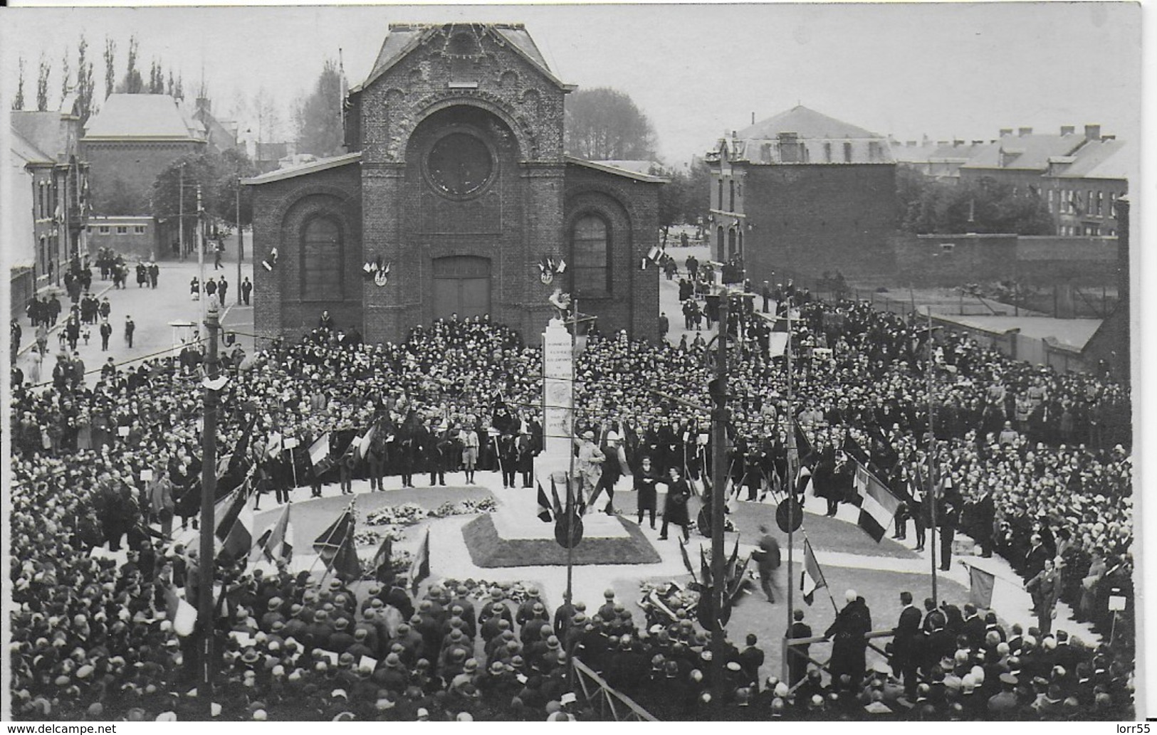 59- MAUBEUGE - SOUS LE BOIS - INAUGURATION DU MONUMENT AUX MORTS - CARTE PHOTO - Maubeuge