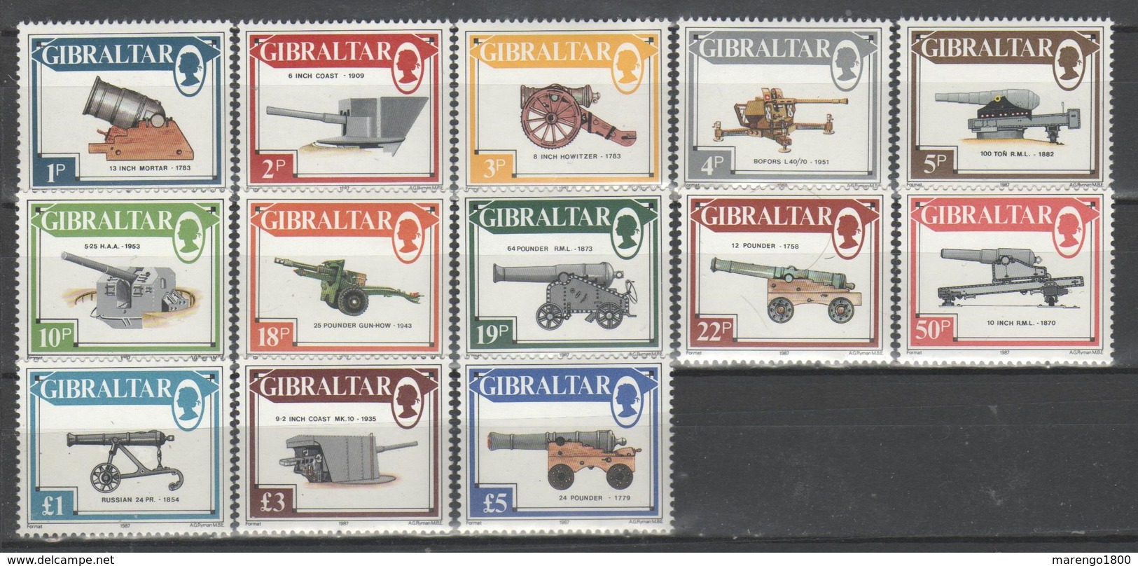 Gibilterra 1987 - Cannoni            (g6372) - Gibilterra