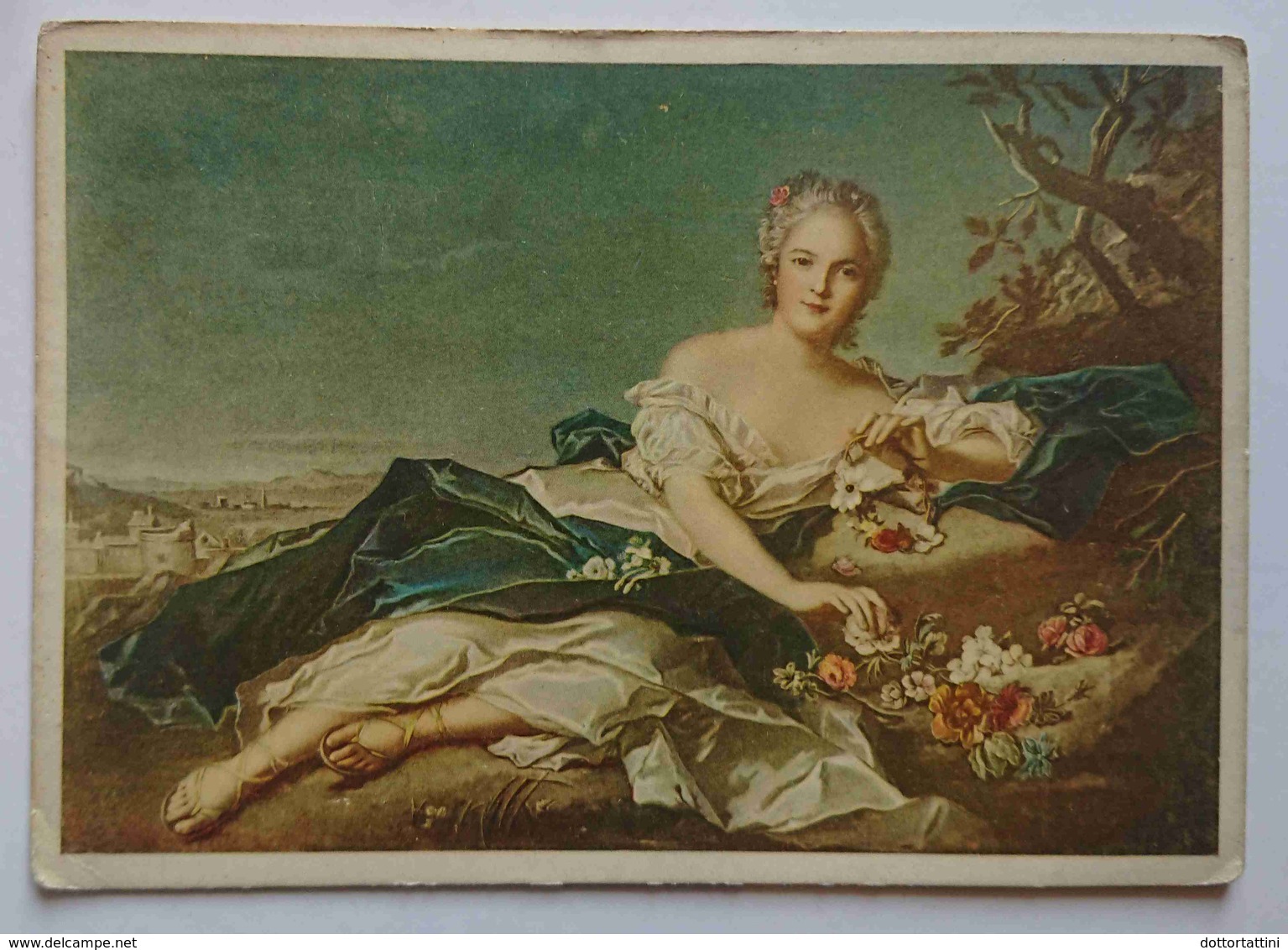 Jean-Marc NATTIER - Ritratto Di Enrichetta Di Francia - Henriette Of France As Flora - Firenze, Uffizi - Nv BA2 - Pittura & Quadri