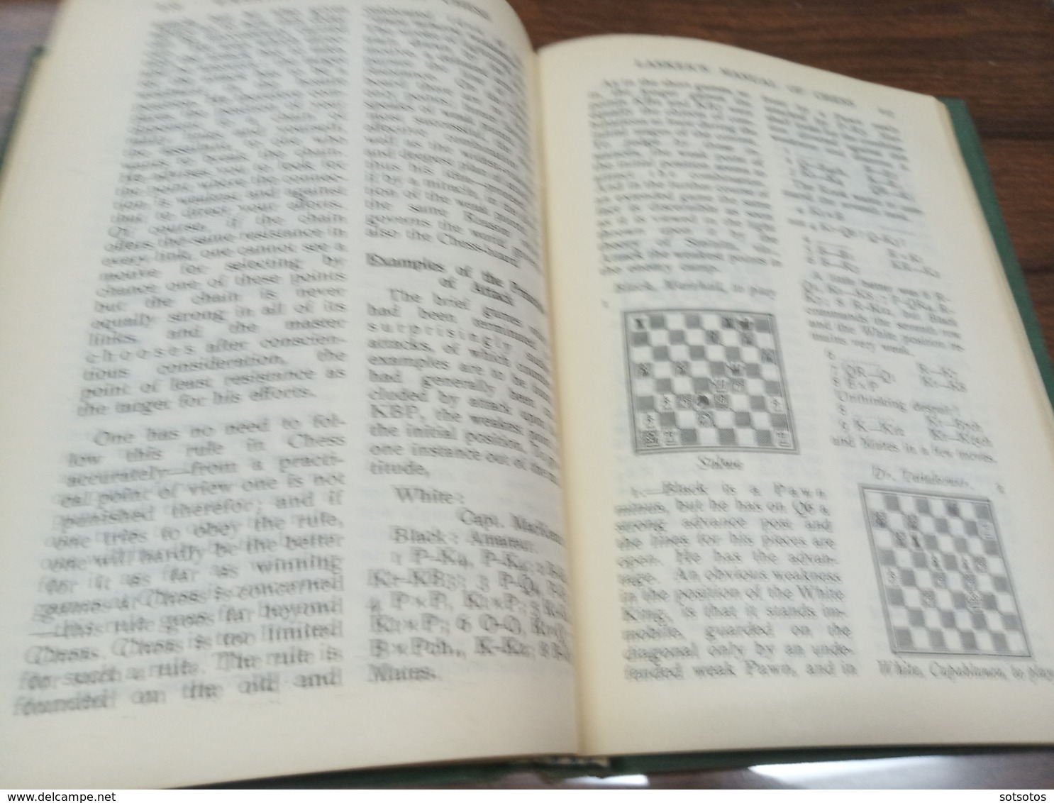 Lasker's Manual of Chess, Emanuel Lasker, Dover Publications N.Y.. 1960 - 374 pages (19x13,5 cm) - in good condition