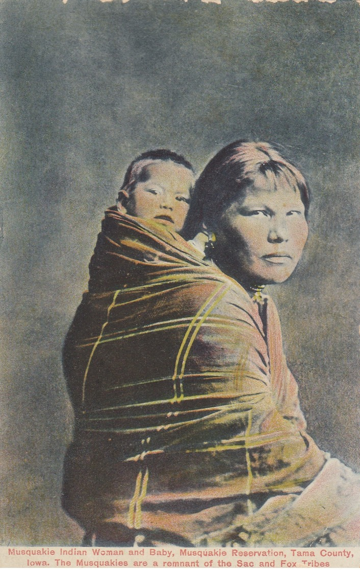 Musquakie Indian Woman & Baby , Tama , Iowa , 00-10s - Indiaans (Noord-Amerikaans)